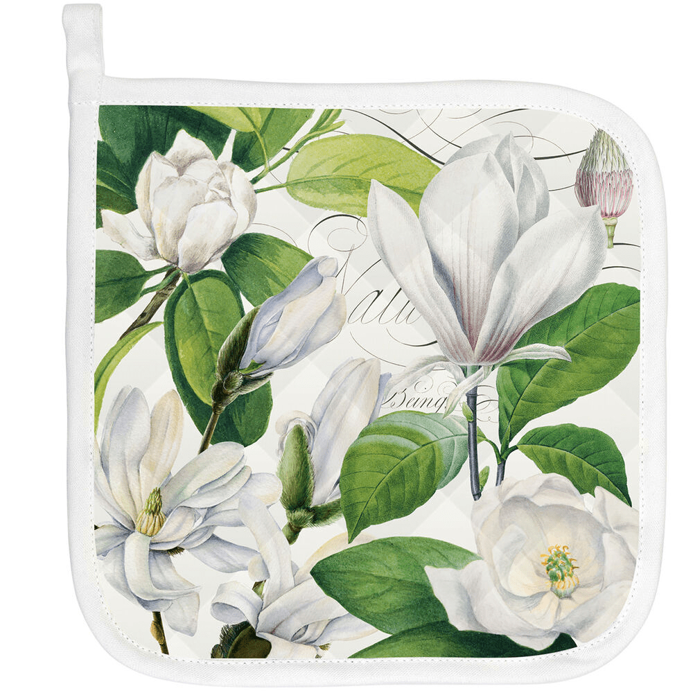Linen Michel Design Works - Potholder - Magnolia Petals