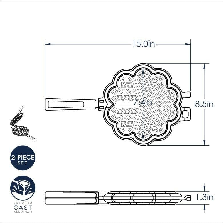 Bakeware Nordic Ware Belgian Waffler - Sweetheart
