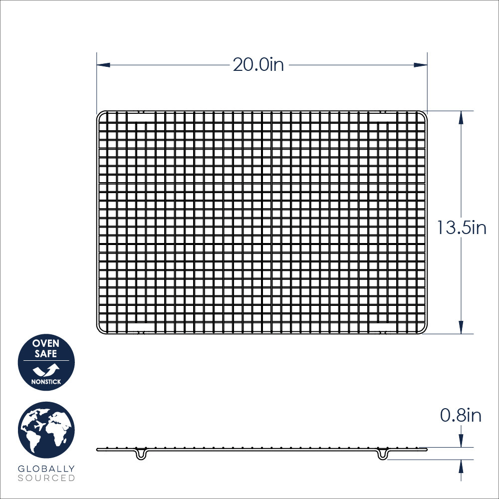 Bakeware Nordic Ware Extra Large Non-Stick Baking & Cooling Grid - 20" x 13.5"