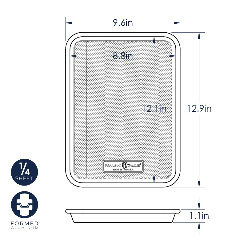 Bakeware Nordic Ware Prism Aluminum Quarter Sheet Pan