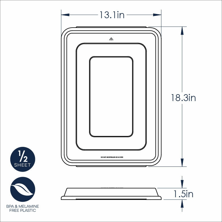 Bakeware Nordic Ware Universal Cover Half Sheet - Made in USA