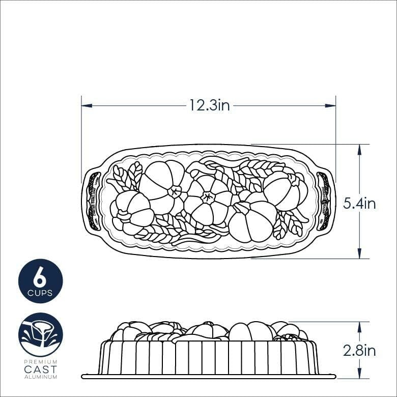 Bakeware Nordic Ware Wheat & Pumpkin Loaf