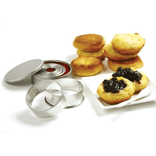 Bakeware Norpro 11-Piece Stainless Steel Round Biscuit/Cookie Cutter Set