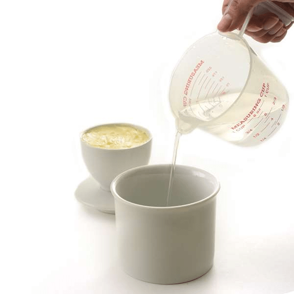 Tabletop Norpro White Porcelain Butter Keeper