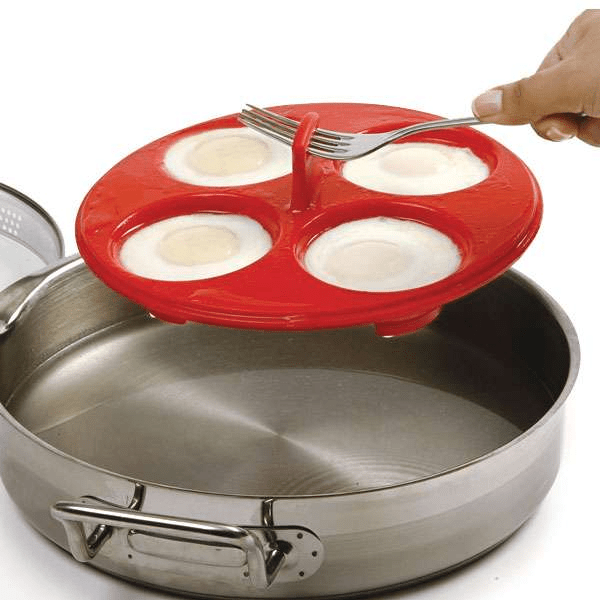 Cookware Norpro Nonstick Silicone 4 Egg Poacher