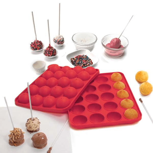 Bakeware Norpro Nonstick Silicone Cake Pop Pan with 20 Reusable Sticks