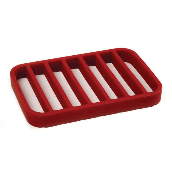 Cookware Norpro Rectangle Nonstick Silicone Roasting Rack - Red