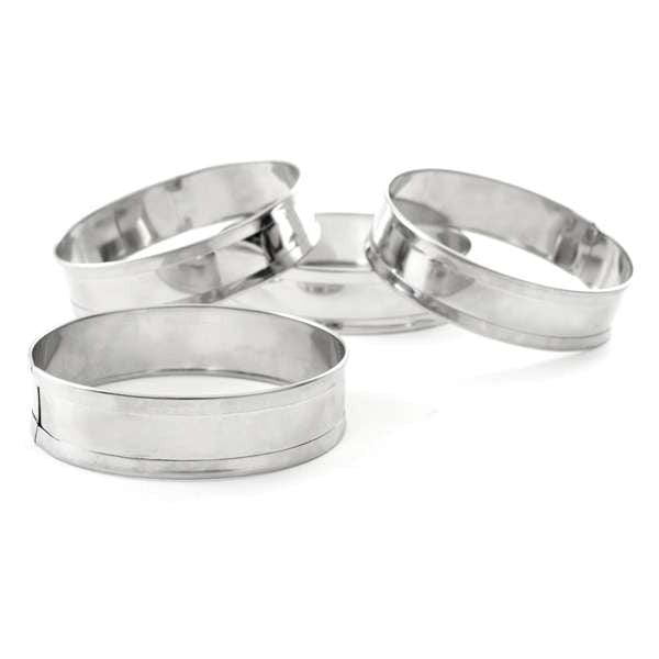 Bakeware Norpro Stainless Steel English Muffin Rings, Set of 4