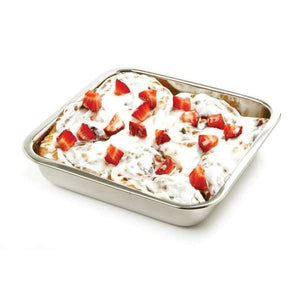 Bakeware Norpro Stainless Steel Square Cake Pan, 7.5"