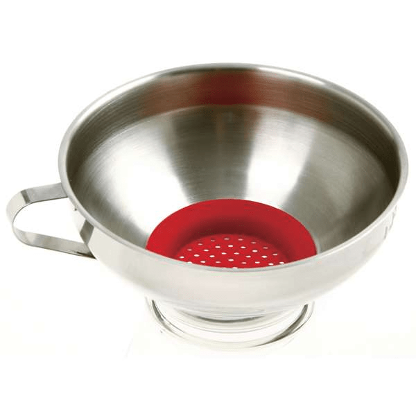 Tools & Accessories Norpro Stainless Steel Wide-Mouth Funnel with Silicone Strainer