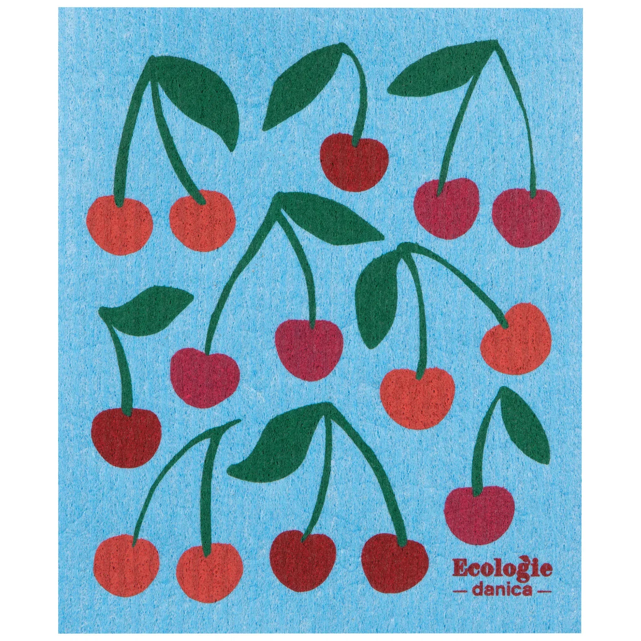 Linen Now Design - Ecologie Swedish Sponge Cloth Wild Cherries