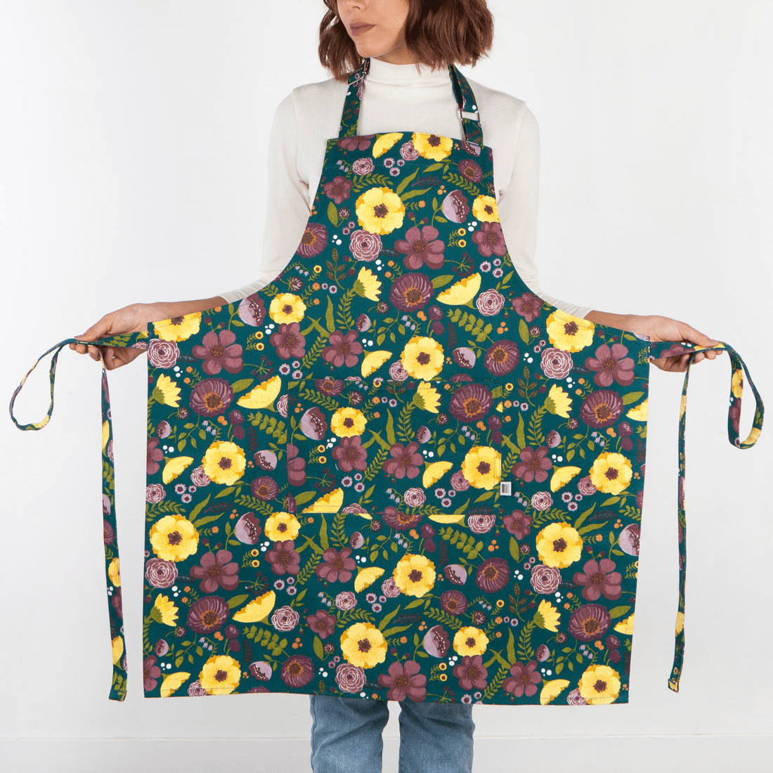 Linen Now Designs - Adeline Chef's Cotton Kitchen Apron