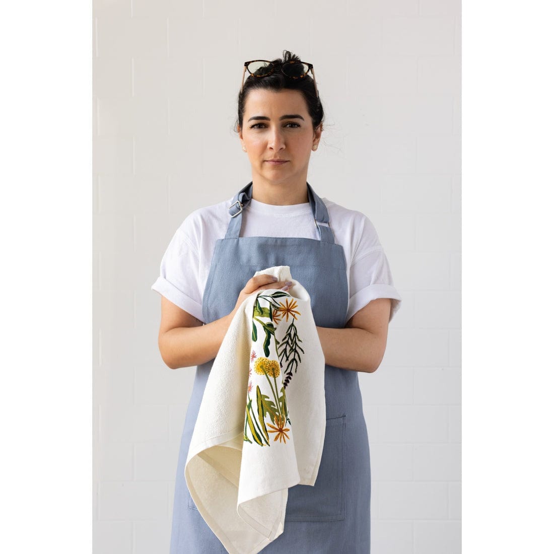 Linen Now Designs - Bees & Blooms Terry Dishtowel