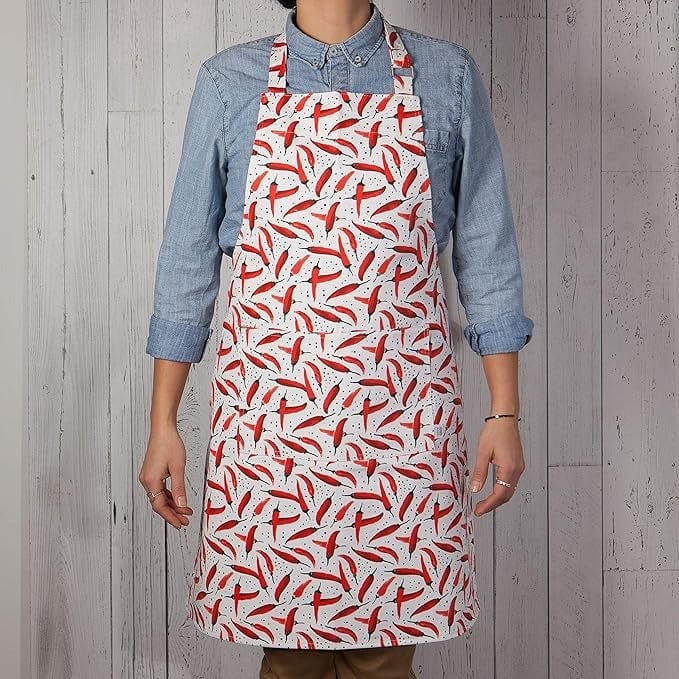 Linen Now Designs - Caliente Chili Chef's Cotton Apron