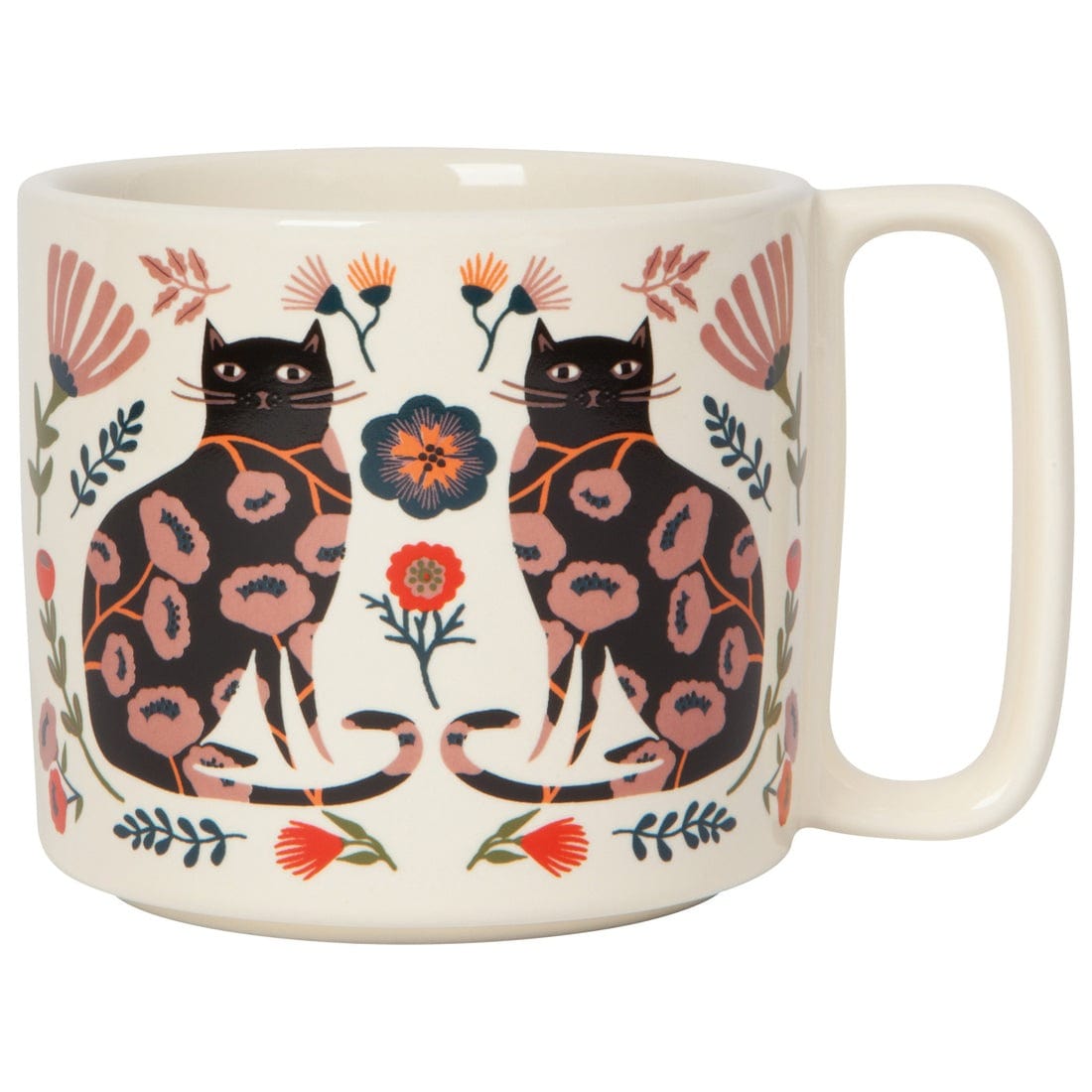 Coffee & Tea Now Designs - Catbloom Midi Studio Mug - 11 oz.