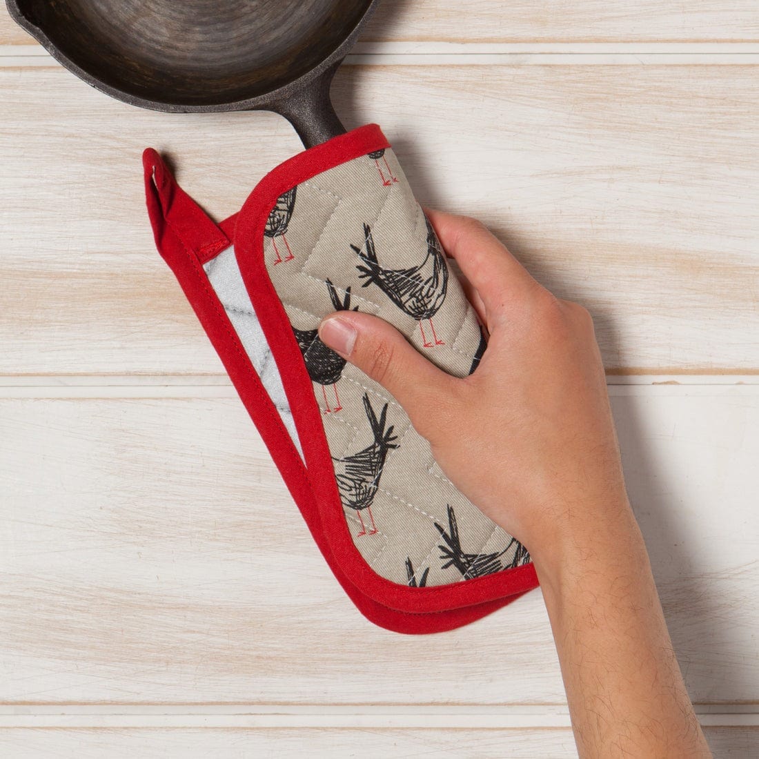 Linen Now Designs - Chicken Scratch Pot Holder