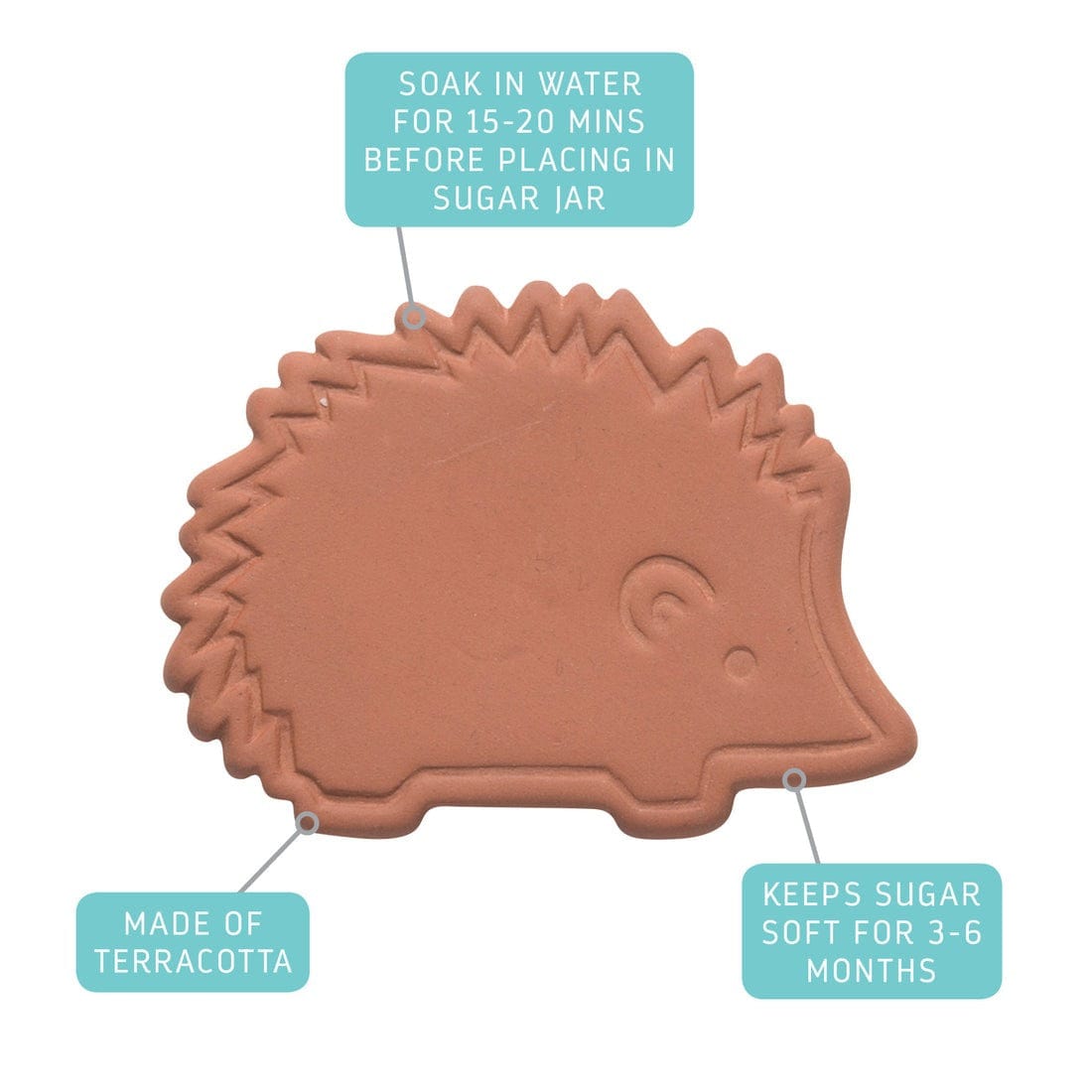 Travel & Storage Now Designs - Harriet Hedgehog Terracotta Sugar Saver