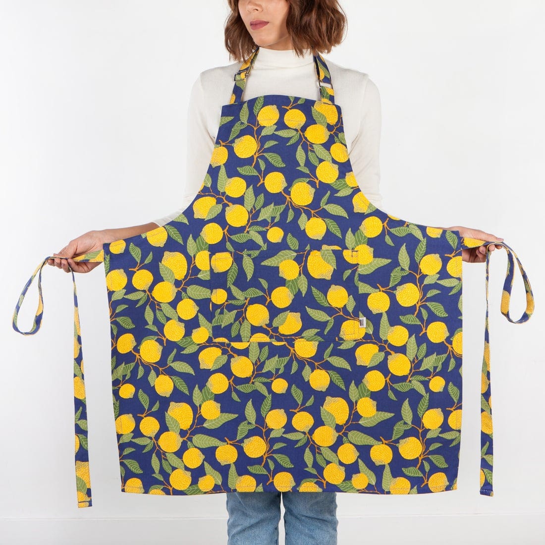 Linen Now Designs - Lemons Cotton Chef's Apron