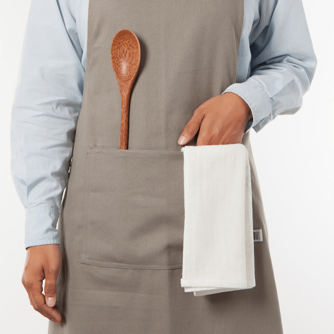 Linen Now Designs - London Gray Chef's Apron