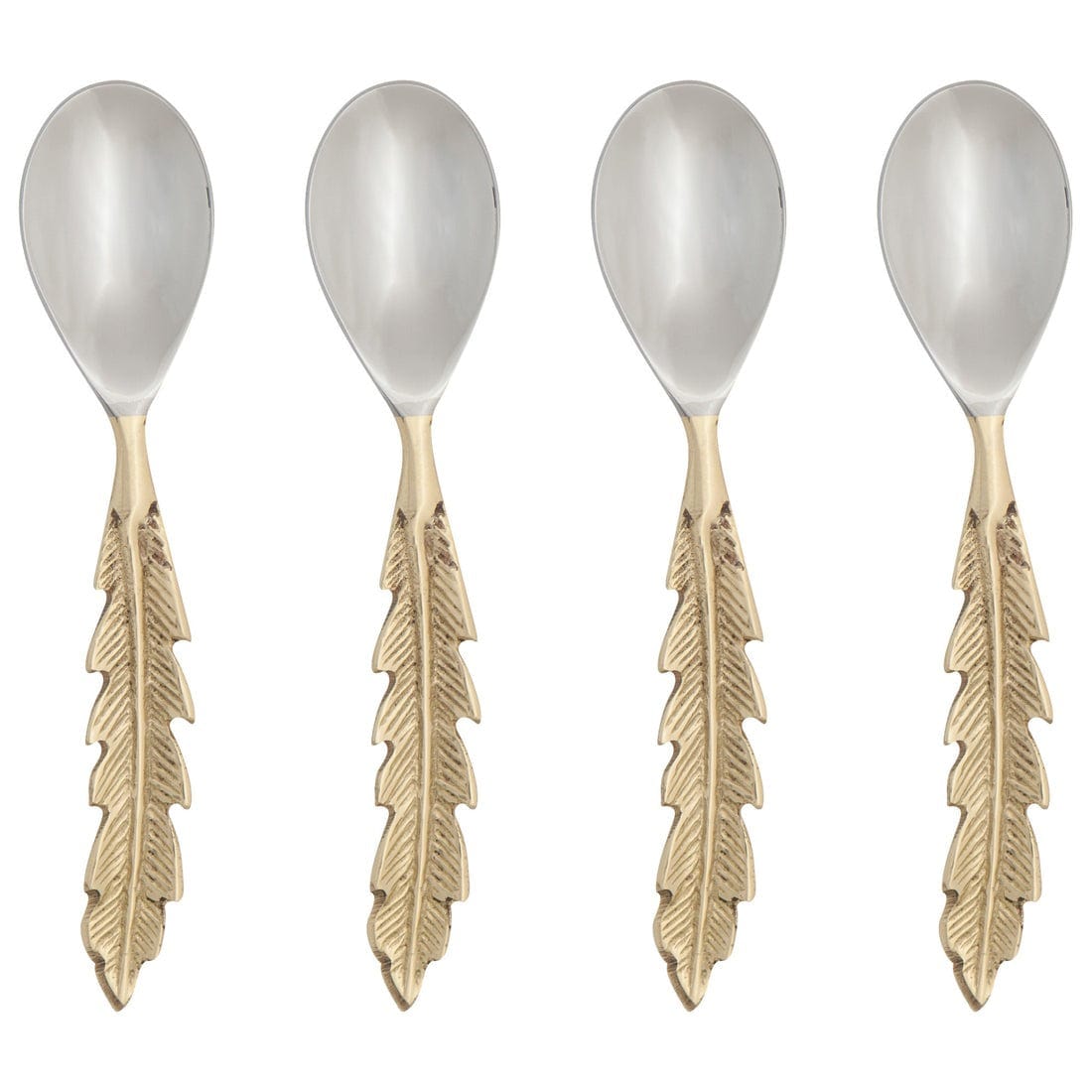 Tabletop Now Designs - Plume Gold Spoons - Set of 4