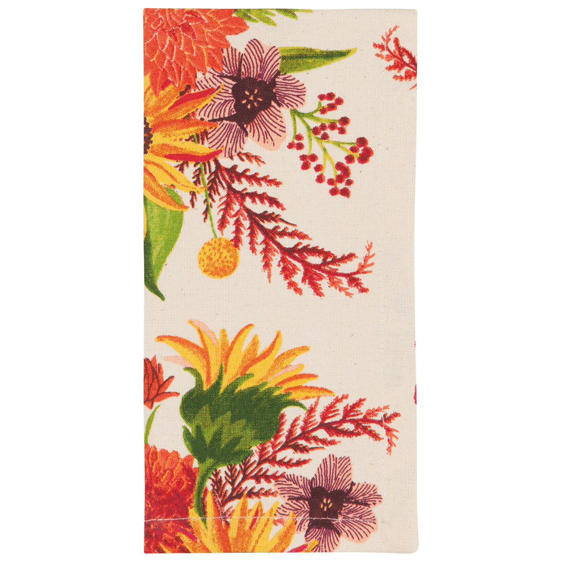 Linen Now Designs - Sunflower Splendor Printed Cloth Napkins - Set of 4