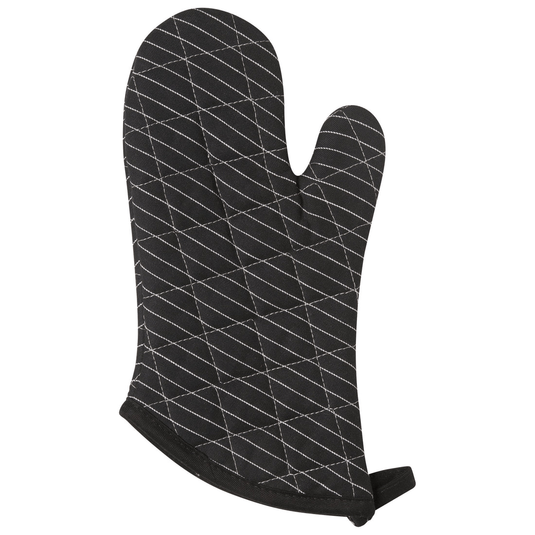 Linen Now Designs - Superior Black Pinstripe Oven Mitt