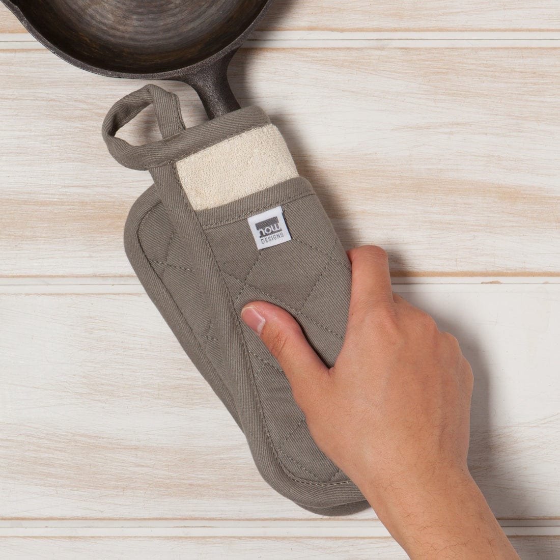 Linen Now Designs - Superior London Gray Potholder
