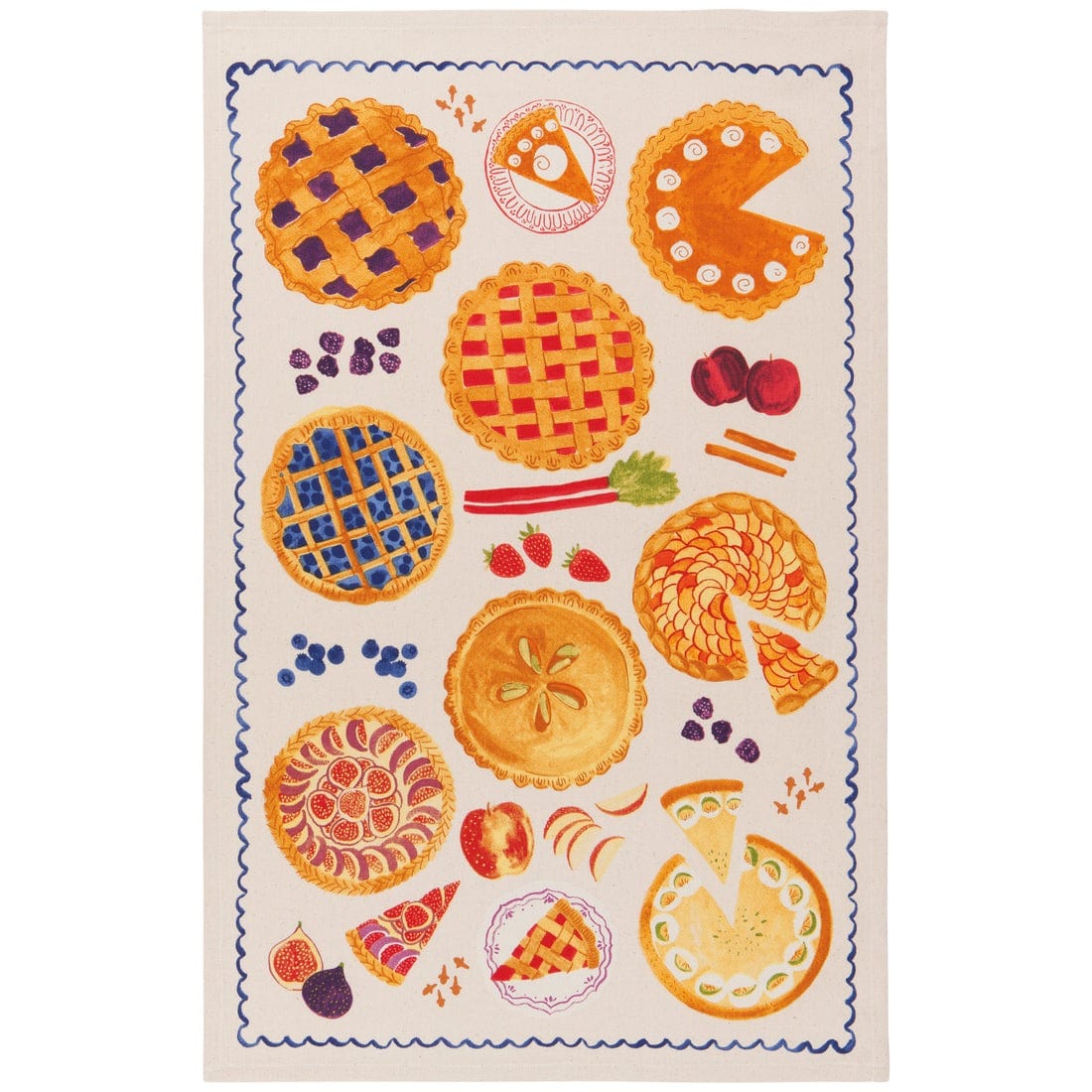 Linen Now Designs - Sweet as Pie Printed Cotton Dishtowel