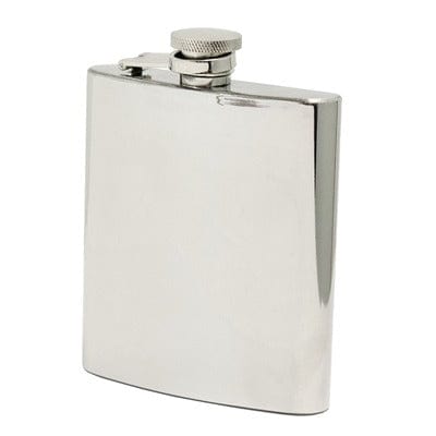 Barware Oeno Flask, Chrome 8oz