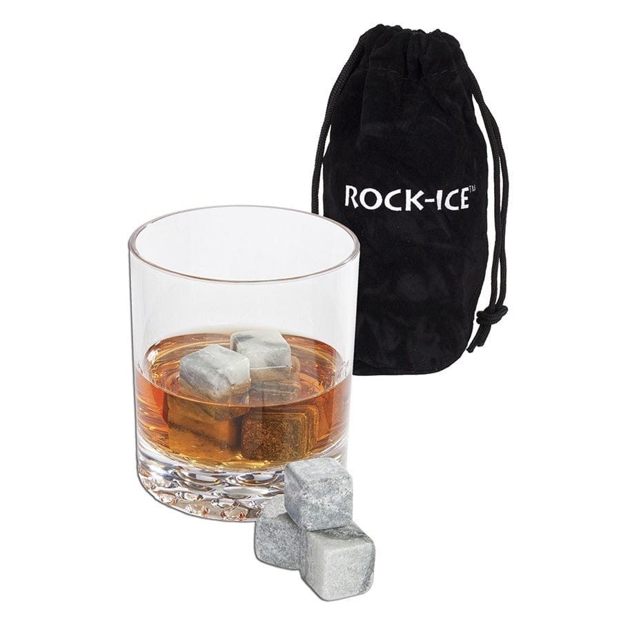 Barware Oeno Rock-Ice Cubes w/ Pouch, Set of 9