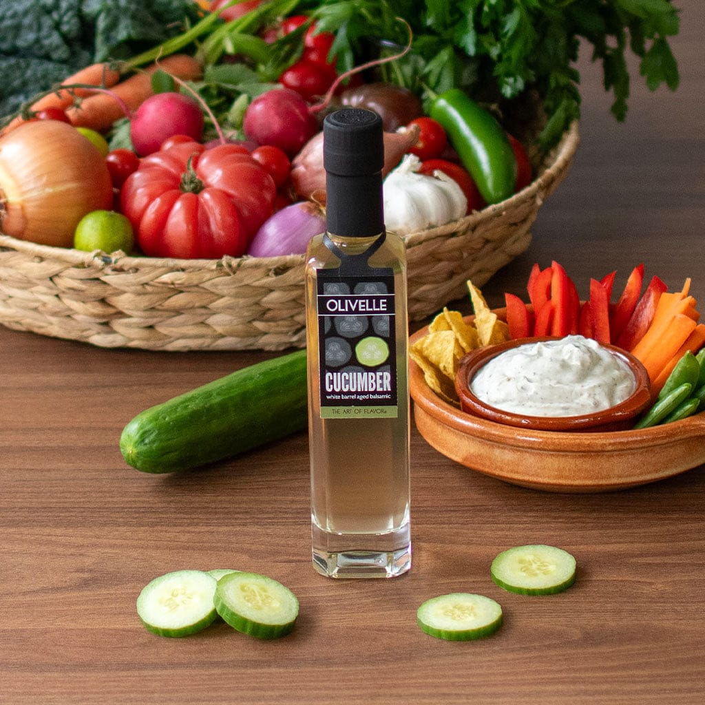 Food Olivelle Barrel Aged Cucumber White Balsamic Vinegar