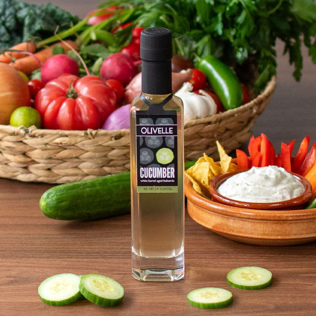 Food Olivelle Barrel Aged Cucumber White Balsamic Vinegar