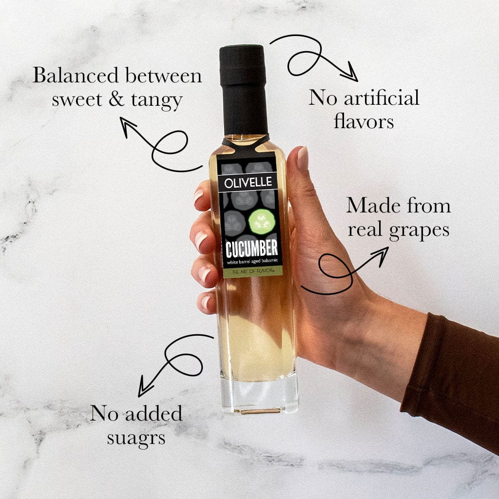 Food Olivelle Barrel Aged Cucumber White Balsamic Vinegar