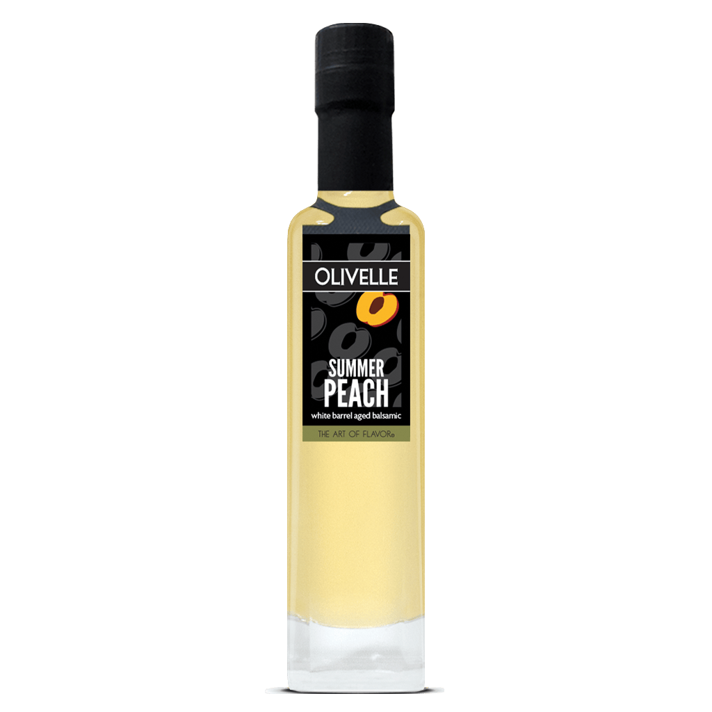 Food Olivelle Barrel Aged Summer Peach White Balsamic Vinegar