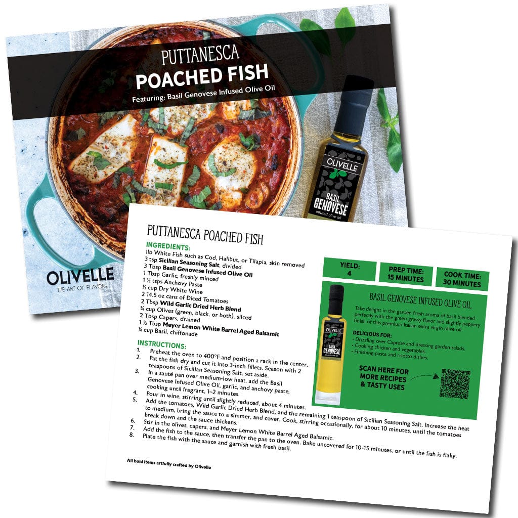 Food Olivelle Infused ExVirgin Olive Oil - Basil Genovese - Gluten Free