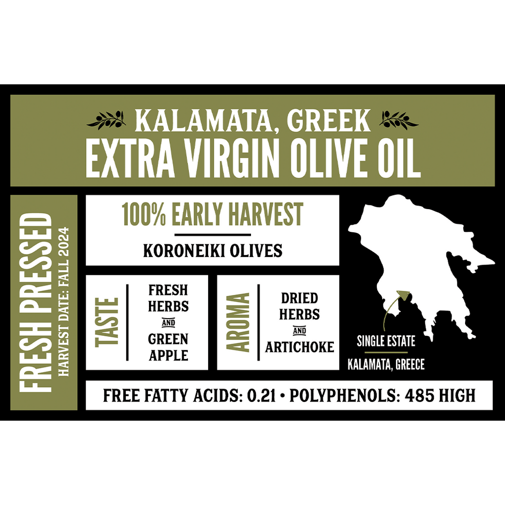 Food Olivelle Kalamata Greek Extra Virgin Olive Oil - Kalamata, Greece