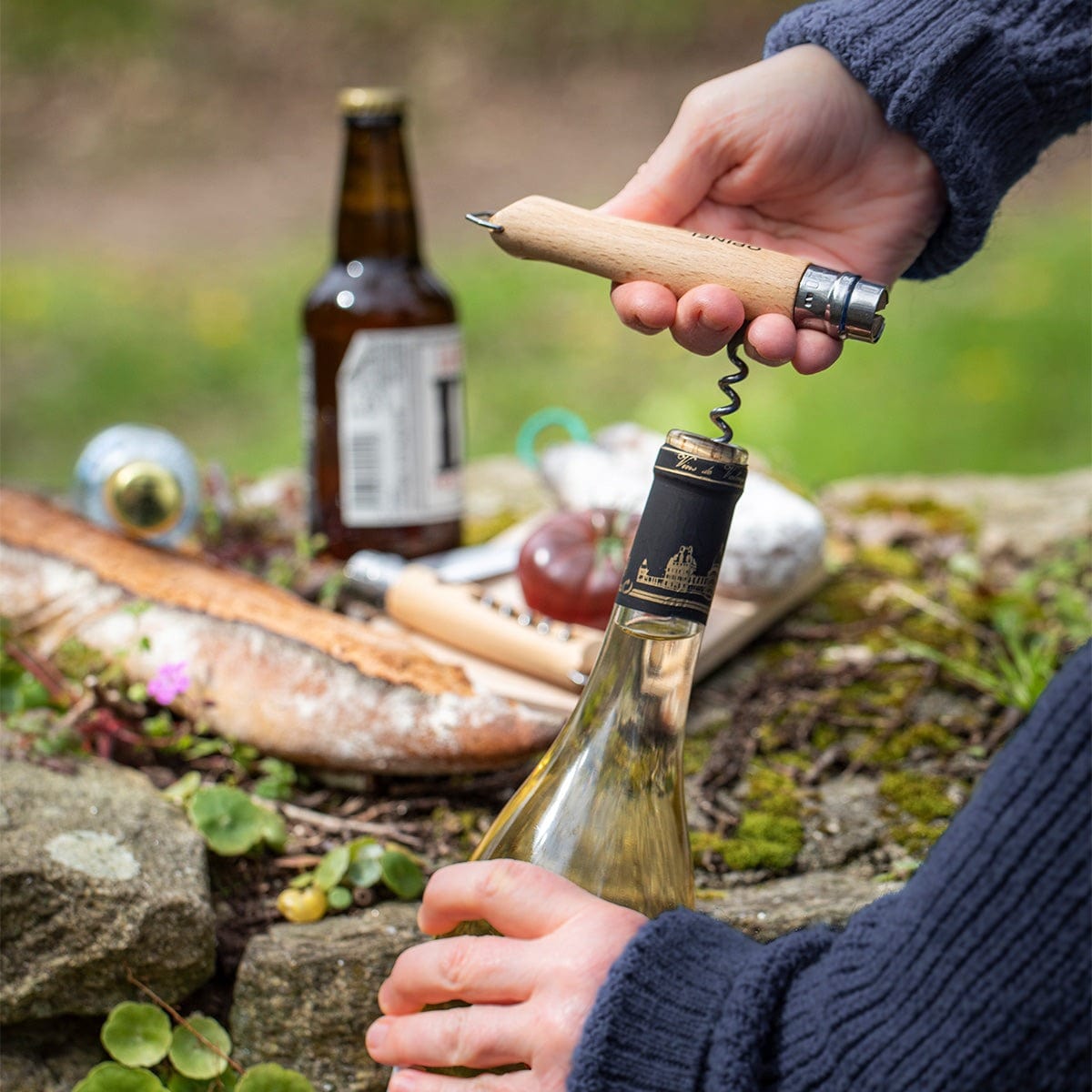 Cutlery Opinel  No. 10 Corkscrew with Bottle Opener Knife