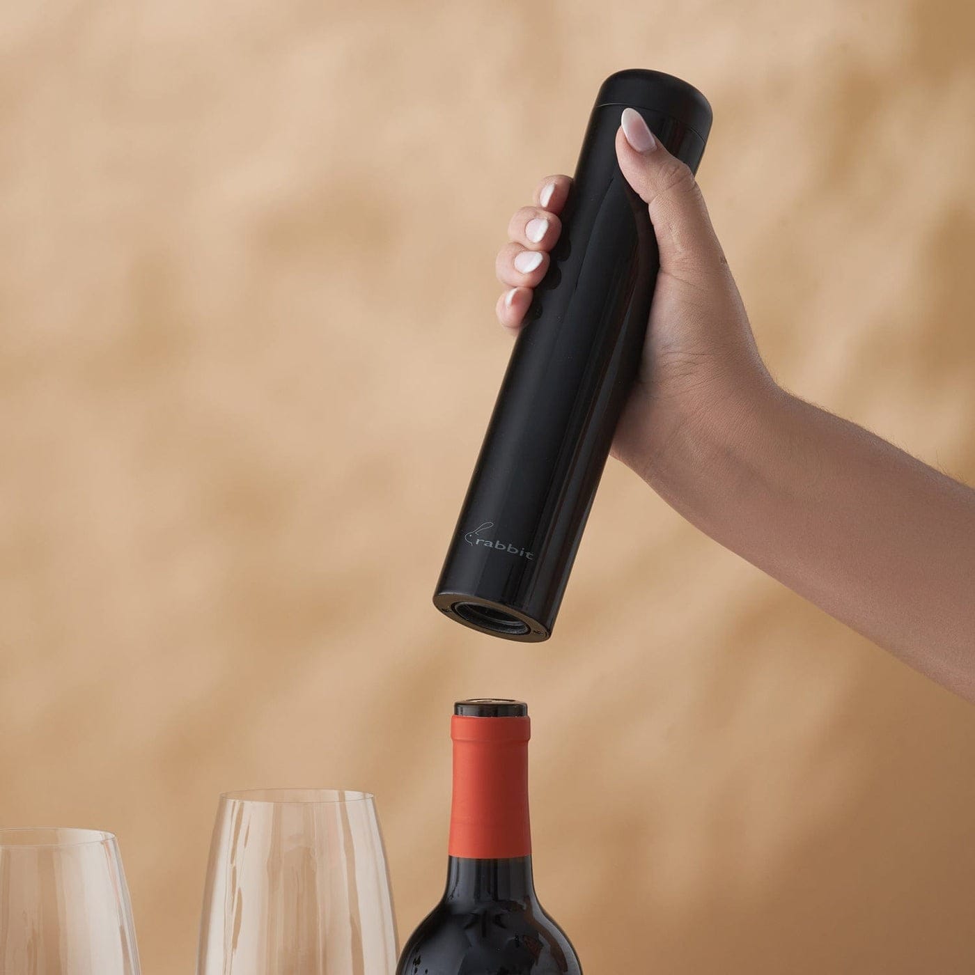 Barware Rabbit Automatic Electric Corkscrew - Black