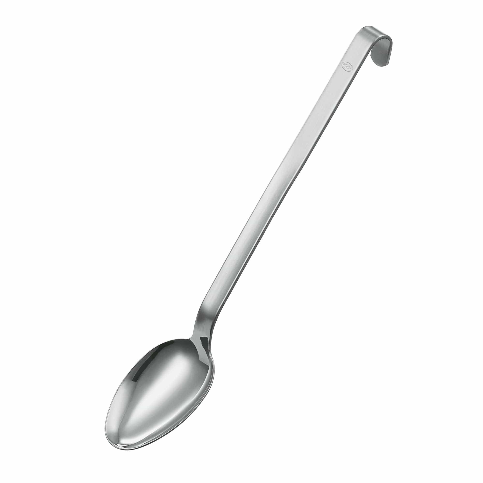 Tools & Accessories Rösle Stainless Steel Basting Spoon With Hooked Handle - 12.4"