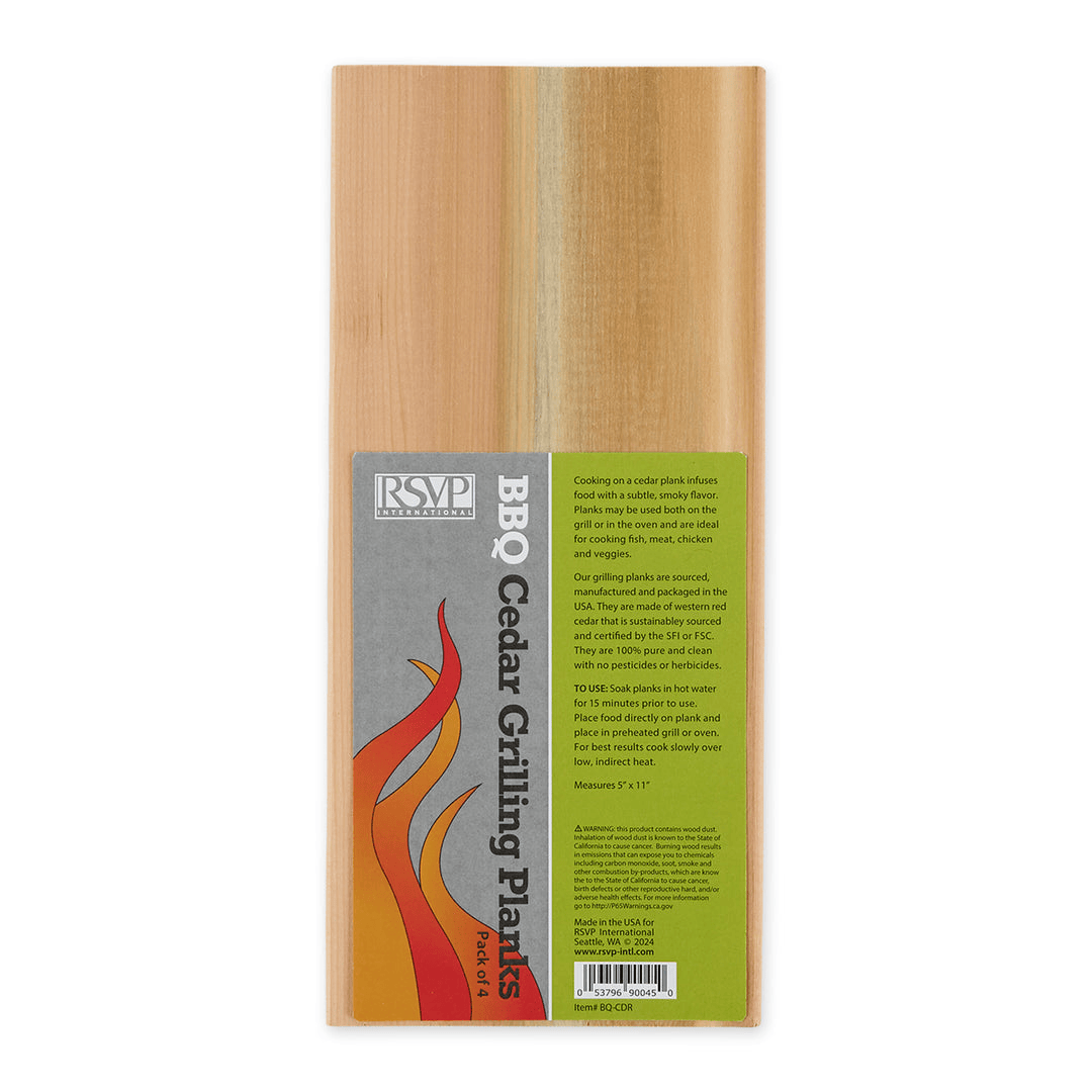 Outdoor, Travel & Storage RSVP International Cedar BBQ Grilling Planks, 4-Pack