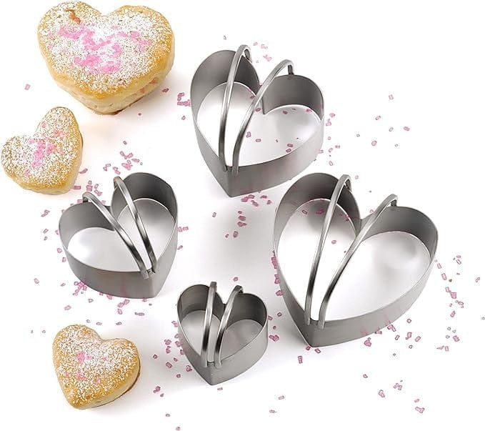 Tools & Accessories RSVP Biscuit Cutter Heart - Set of 4
