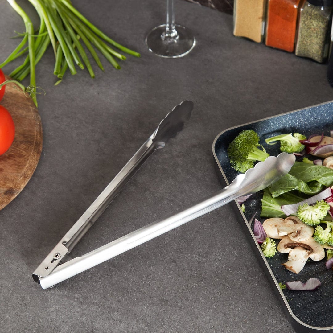Tools & Accessories RSVP Stainless Steel Locking Tongs 12"