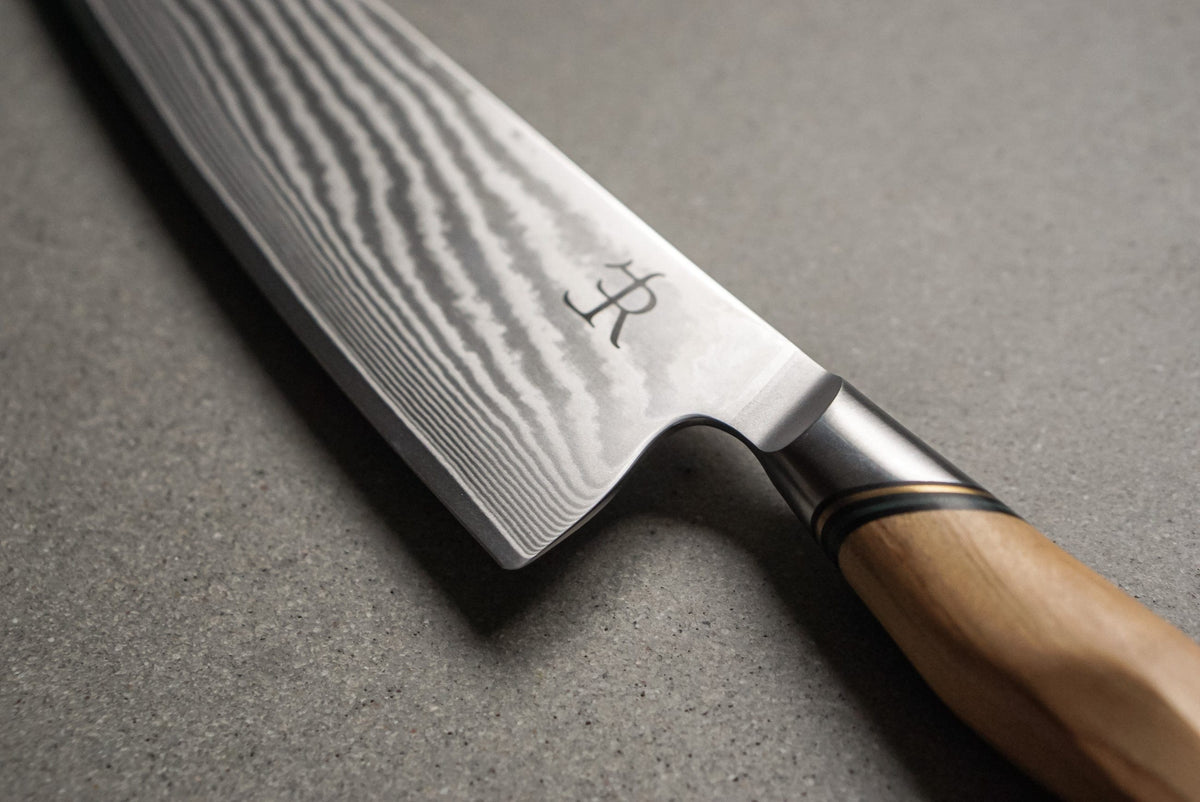 Cutlery Ryda Knives A73 Damascus Steel Chef Knife, 8"