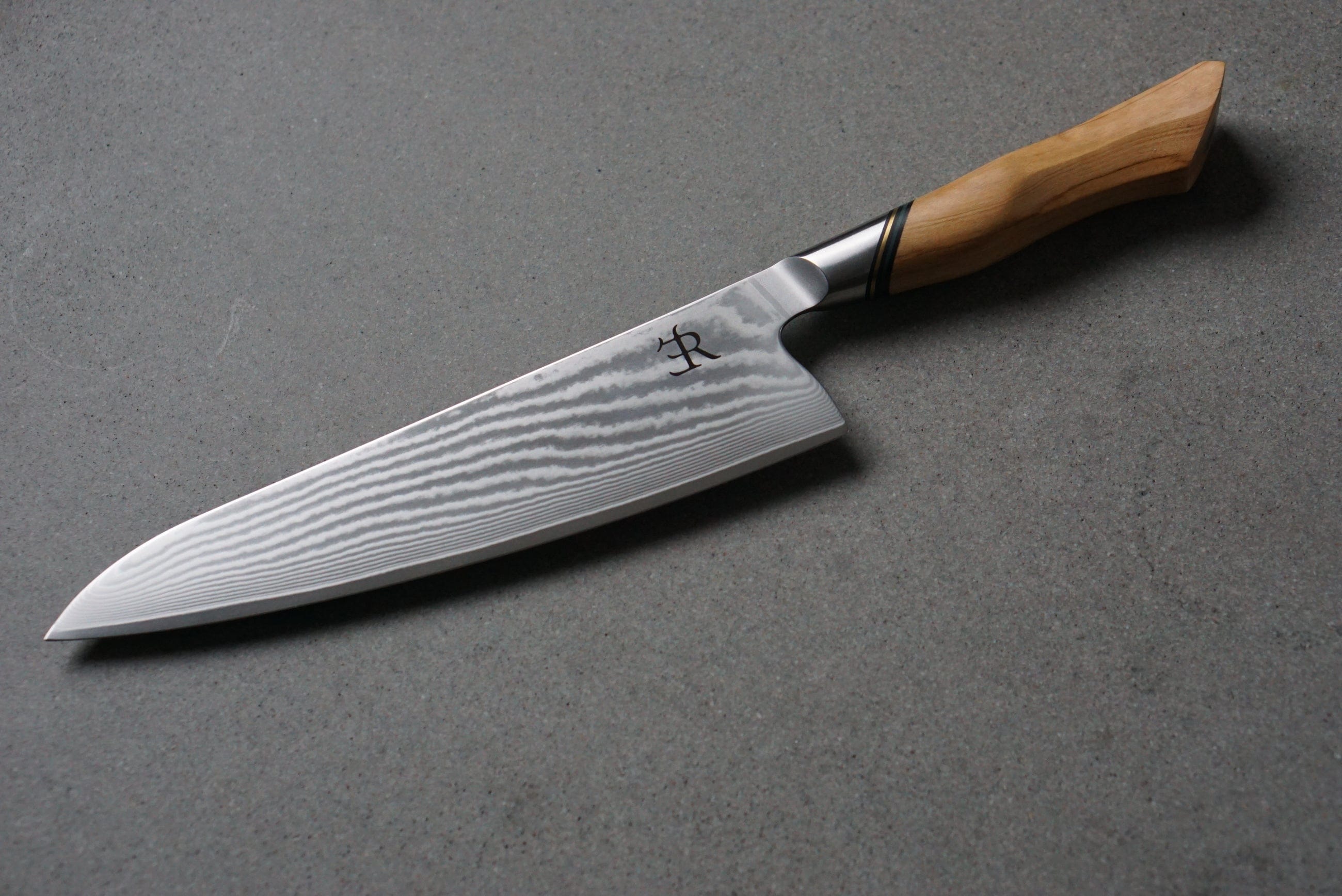 Cutlery Ryda Knives A73 Damascus Steel Chef Knife, 8"