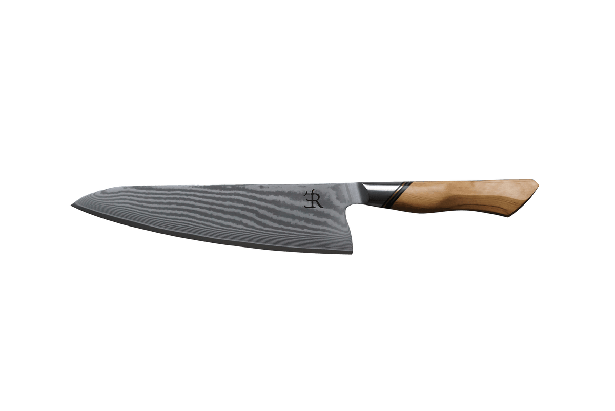 Cutlery Ryda Knives A73 Damascus Steel Chef Knife, 8"