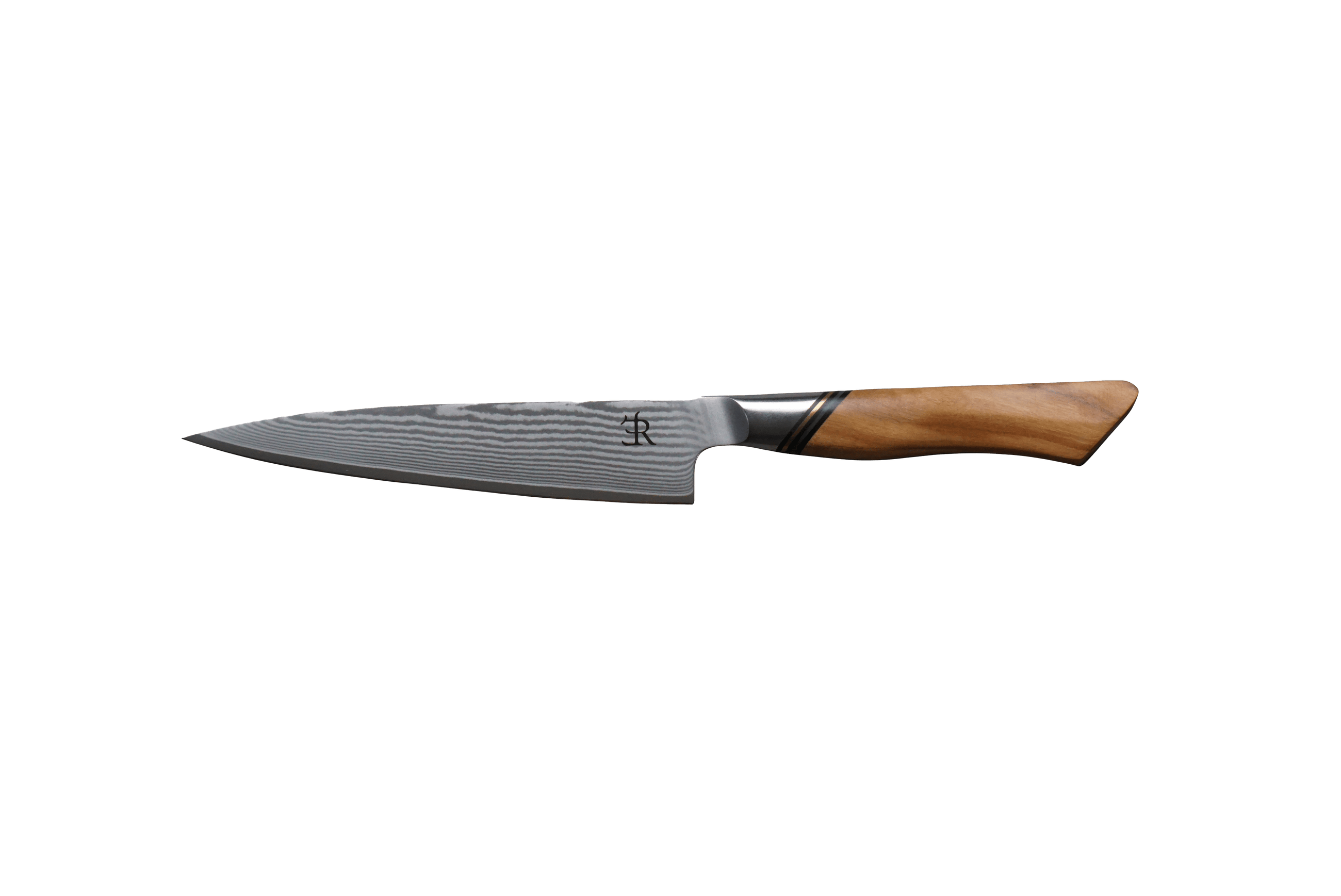 Cutlery Ryda Knives A73 Damascus Steel Utility Knife