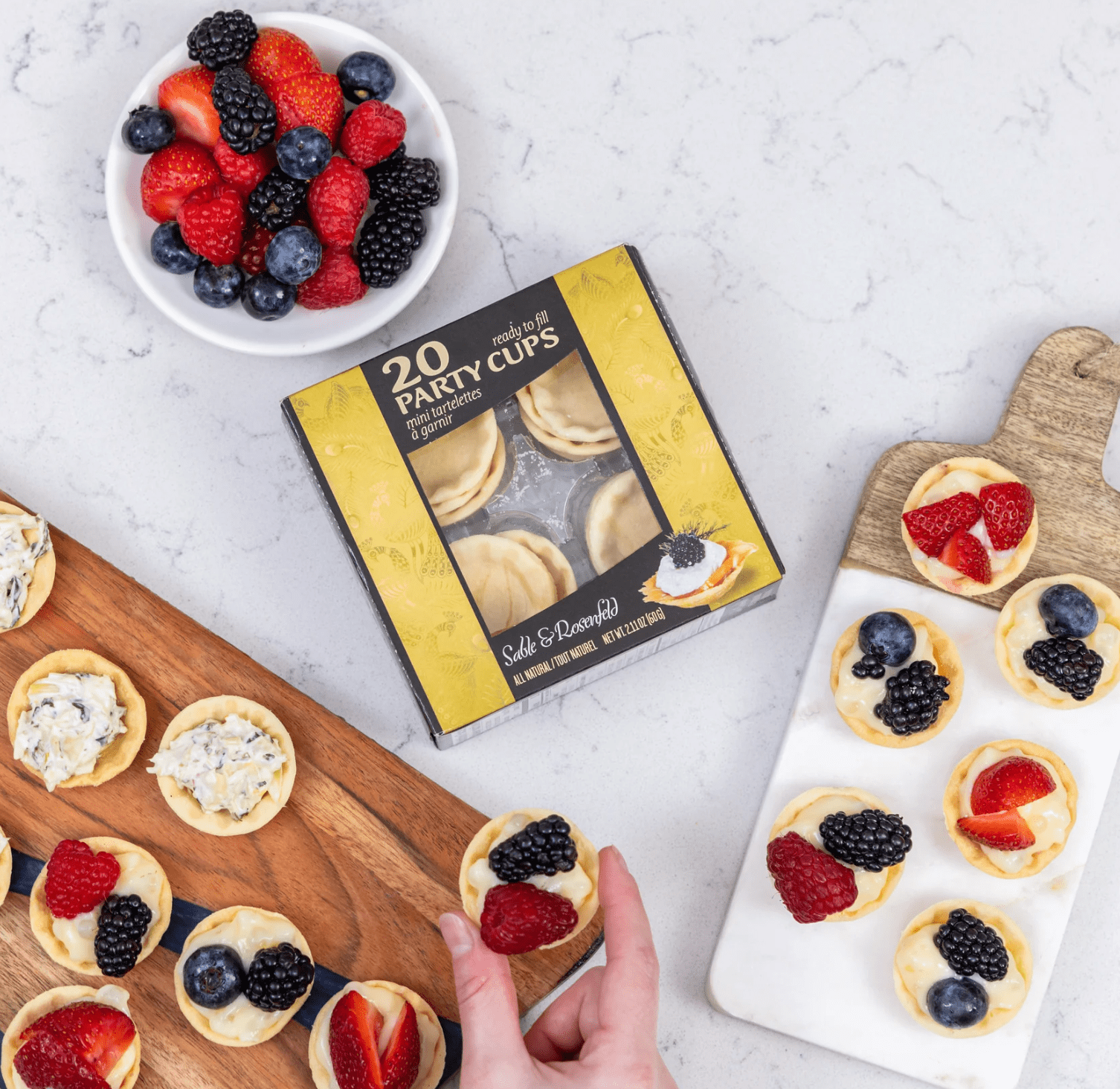 Food Sable & Rosenfeld All-Natural Party Cups - 20-Pack