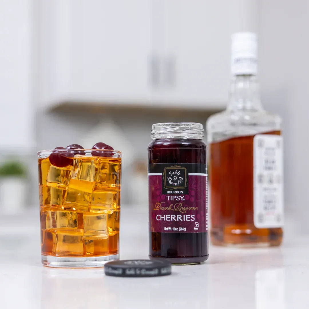 Food Sable & Rosenfeld Bourbon Dark Reserve Tipsy Cherries - 10 oz.