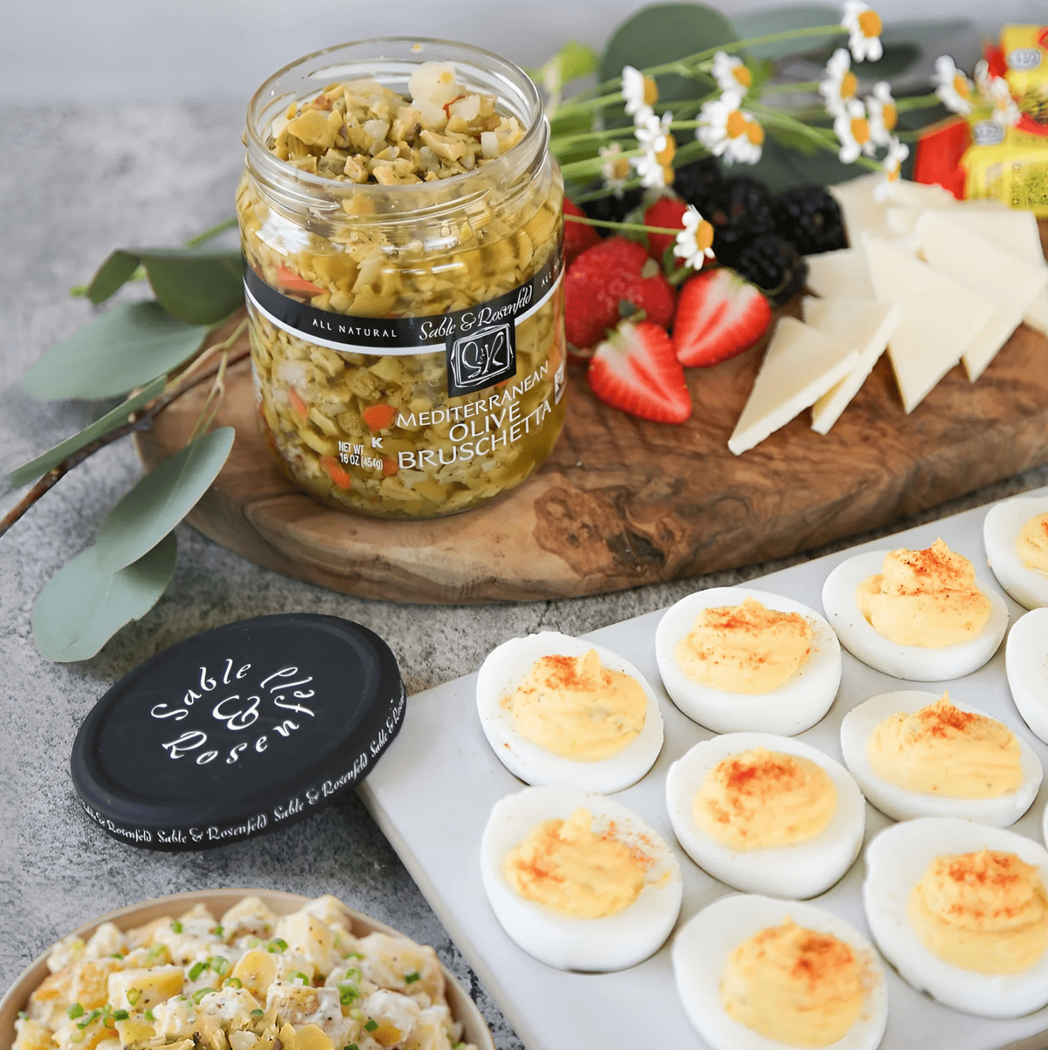 Food Sable & Rosenfeld Mediterranean Bruschetta - 16oz.