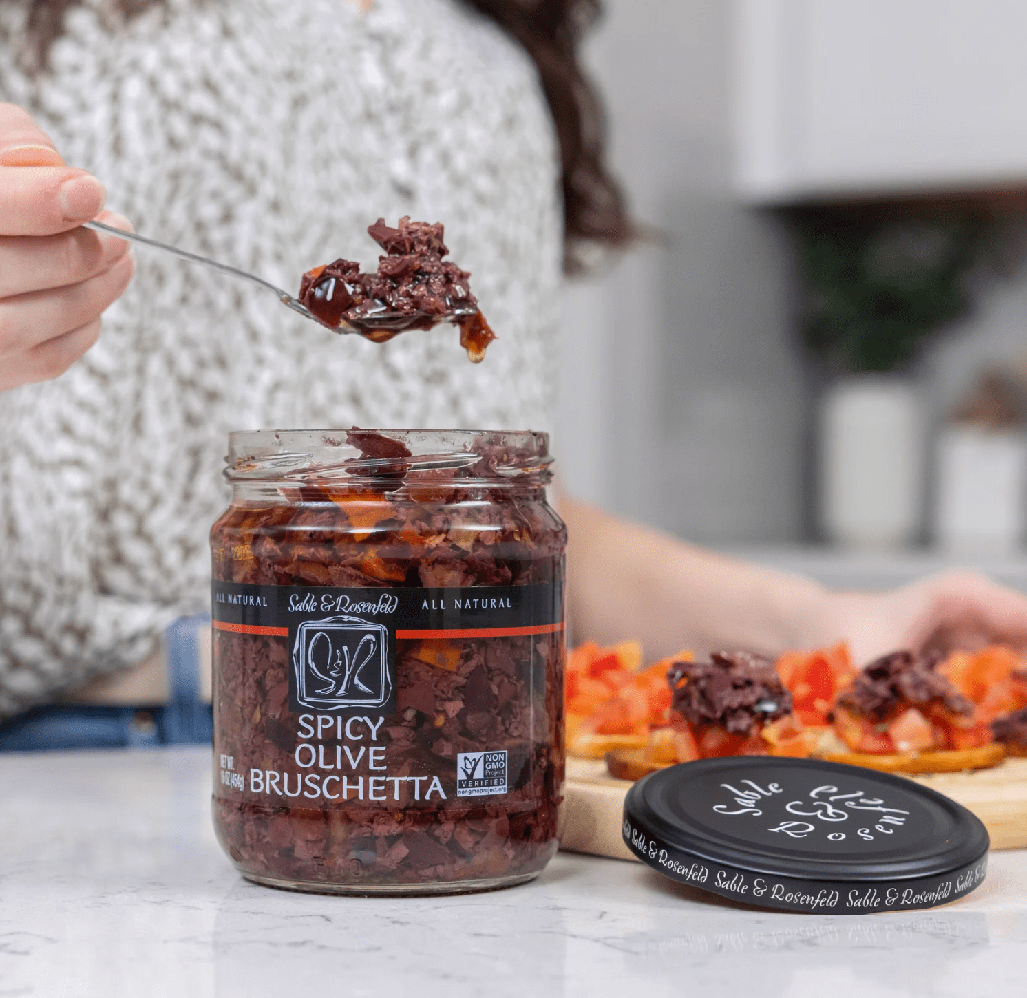 Food Sable & Rosenfeld Spicy Bruschetta - 16oz.